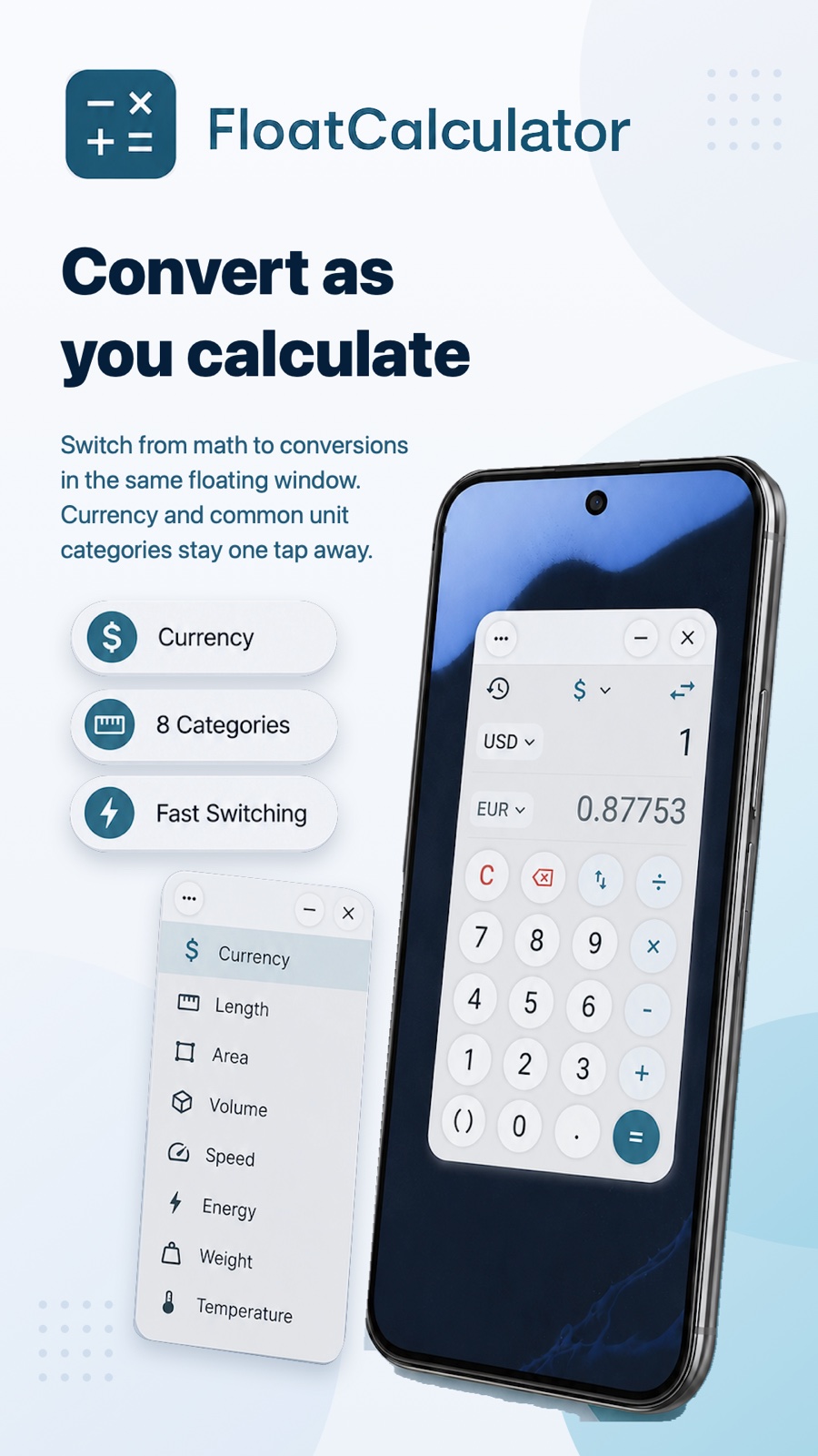 Currency and unit conversions